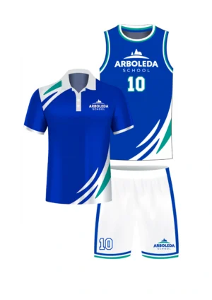 Kit Uniforme Baloncesto Masculino - Arboleda + Camisa de presentación