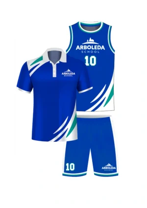 Kit Uniforme Baloncesto Masculino  -  Arboleda + Camisa de presentación