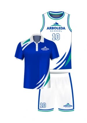 Kit Uniforme Baloncesto Masculino Visitante - Arboleda + Camisa de presentación