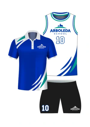 Kit Uniforme Voleibol Femenino Arboleda + Camisa de presentación