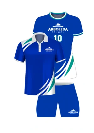 Kit Uniforme Voleibol Femenino Arboleda + Camisa de presentación