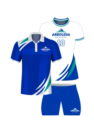 Kit Uniforme Voleibol Femenino Visitante Arboleda + Camisa de presentación