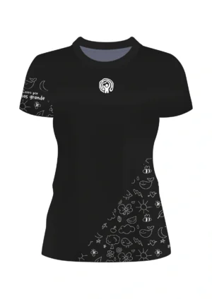 Blusa Running For Children Femenina Negra