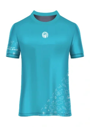 Camiseta Running For Children Masculina Azul