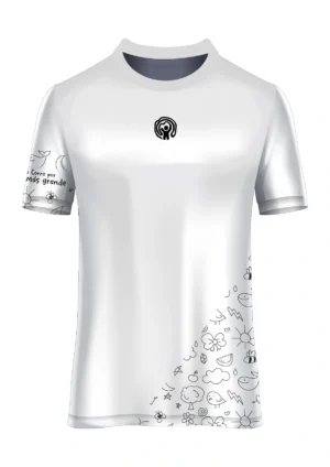 Camiseta Running For Children Masculina Blanca