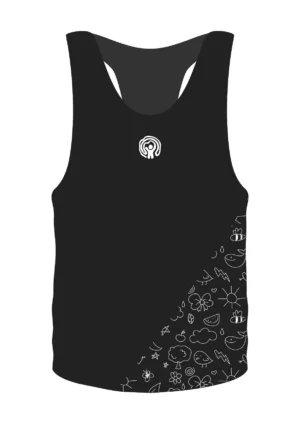 Esqueleto Running For Children Masculino Negro