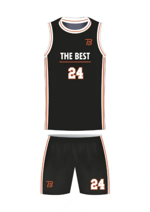 Uniforme de Baloncesto Femenino Negro - THE BEST