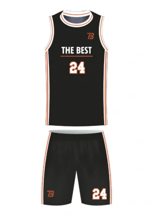 Uniforme de Baloncesto Masculino Negro - THE BEST