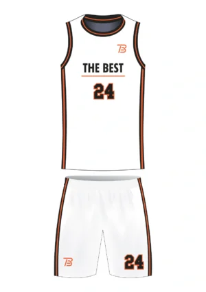 Uniforme de Baloncesto Masculino Blanco - THE BEST