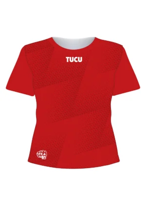 TUCU - Blusa Crop Femenina Roja