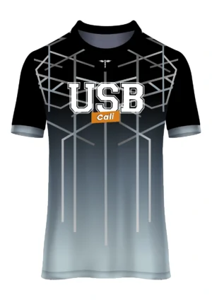 USB  - Camiseta Deportiva Masculina Negra
