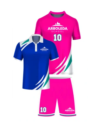 Kit Uniforme Fútbol  Masculino Arquero Fucsia  -  Arboleda + Camisa de presentación